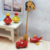 Maison de poupée miniature 1:12 en bois et résine, kit de bricolage pour la salle de jeux des enfants