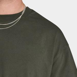 Tissu jersey 100% coton de luxe, épais, uni, personnalisé, respirant, coupe ample, manches courtes, impression numérique pour hommes, séchage rapide - Product Image 5