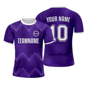 Última Tendencia en Camisetas de Fútbol Americano Personalizadas, 100% Poliéster, Servicio OEM, Camiseta con Logotipo para Hombre, Protección UV para Verano - Product Image 2