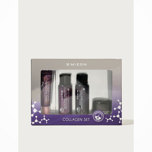 ชุดผลิตภัณฑ์ดูแลผิวหน้าขนาดพกพา Mizon K-Beauty Collagen Basic Skincare ผลิตในเกาหลี เหมาะสำหรับทุกเพศทุกวัย ชุดเดินทางสำหรับผู้ชาย - Product Image 5