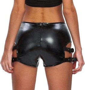 Shorts en cuir pour femmes, style discothèque, sexy, pour soirée, tendance, design personnalisé, nouveau modèle, prix abordable. - Product Image 5