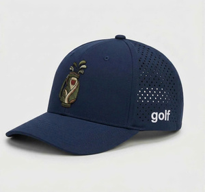 Gorras vietnamitas OEM de alta calidad, 6 paneles, deportivas, con estructura, orificios cortados con láser, bordado 3D personalizado, perfectas para el verano y uso diario. - Product Image 2