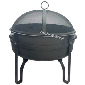 Luxury Iron <b>Fire</b> <b>Pit</b> with Heat Resistant Paint Freestanding Design Coal/Wood Burning Outdoor Heater - Product Image 1