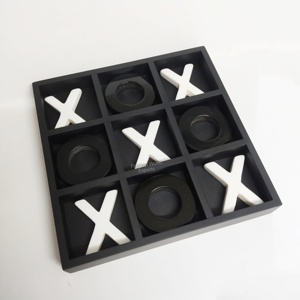 Juego de Tic Tac Toe de Lujo en Latón con Piezas XO, Juego de Mesa Decorativo Premium para Mesa de Centro, Decoración del Hogar, Escritorio de Oficina y Regalos - Product Image 2