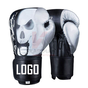 Gants de boxe en cuir durables avec rembourrage en mousse antichoc, paume renforcée et fermeture de poignet réglable pour une utilisation intensive - Product Image 2