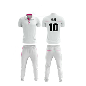 Uniformes de cricket personnalisés de haute qualité 100% polyester avec design de maillot sublimé en couleur personnalisée, nom de l'équipe et logo de la marque - Product Image 3
