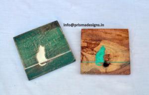 Posavasos de Madera al por Mayor con Logotipo Grabado a Láser, Protector de Mesa Rústico, Regalo Personalizado, Posavasos para Cerveza - Product Image 4