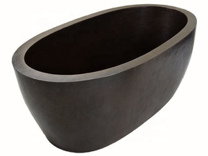 Baignoire en cuivre lourd à double paroi Baignoire à double paroi faite à la main Nouvelle forme Fabricant en gros Vente directe d'usine - Product Image 2