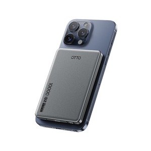 Batterie externe compacte sans fil 10000mAh, chargeur portable avec prise en charge de la charge rapide pour téléphones et appareils intelligents - Product Image 1
