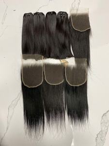 Extensions de cheveux vietnamiennes vierges brutes de 22 pouces à cuticules alignées Machine non transformée Double trame tissage de cheveux en ligne droite naturelle - Product Image 3