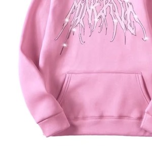 Conjunto de Sudadera y Pantalones Deportivos con Pedrería OEM para Mujer, Diseño de Ropa Urbana Personalizada, Fabricante de Ropa al por Mayor - Product Image 5