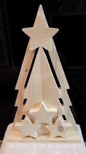 Juego de Adornos Navideños de Madera Románticos, Decoración Natural para Mesa, Ecológica, para Fiestas y Reuniones Familiares - Product Image 5