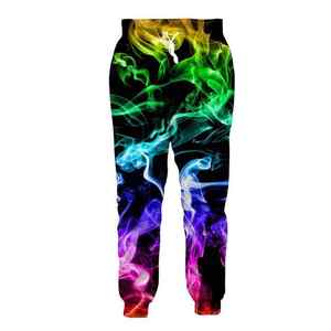 Survêtement unisexe imprimé arc-en-ciel, pantalon de jogging décontracté à taille élastique, respirant, en polyester, pour adultes, printemps - Product Image 3
