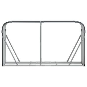 Porte-bûches en acier galvanisé anthracite 70,9''x17,7''x39,4'' pour cheminées et accessoires - Product Image 4