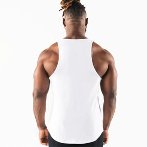 Débardeur en coton pour homme, écologique, respirant, séchage rapide, pour la gym, le fitness, style streetwear, logo frontal, vêtement de sport doux - Product Image 4