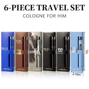 Set de 6 Fragancias Masculinas de Larga Duración, 35 ml Cada Una, Eau de Toilette en Spray, 6 Aromas Diferentes, Mini Fragancias para Citas, Sets de Viaje - Product Image 5