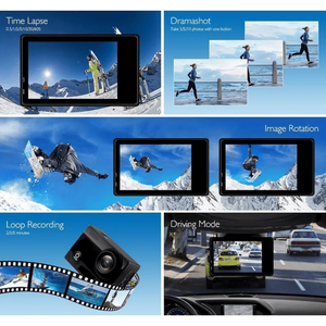 Cámara de deporte de acción impermeable de 20 MP 4K y 1080P HD Video Recorder Videocámara de 170 grados - Product Image 6