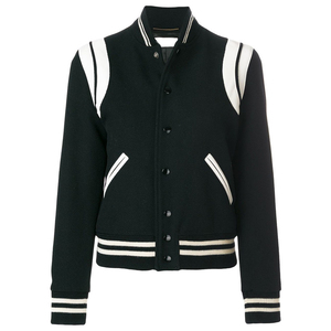 Custom Printed Women's <b>Varsity</b> Baseball <b>Jackets</b> Winter Streetwear Cotton Breathable Knitted Plain Dyed Windproof Eco-Friendly - Product Image 5