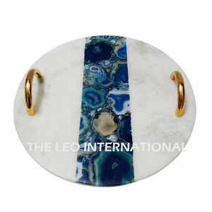 Enamel Color Nordic Creative Party Restaurant Dish Plate Tableware Set <b>White</b> Flower Printed <b>Round</b> Shape - Product Image 2