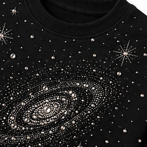 เสื้อสเวตเชิ้ตวินเทจประดับคริสตัล ผ้าฝ้ายเฟรนช์เทอร์รี่พรีเมียม คอกลม ทรงโอเวอร์ไซส์ เสื้อกันหนาว พิมพ์ลายกราฟิกตามสั่ง - Product Image 5