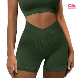 Hot Selling Private Label Peach Hip Lace <b>Tie</b> <b>Dye</b> Yoga Short <b>Set</b> for Women Skinny Fit Casual Quick Drying Active Women Short <b>Set</b> - Product Image 4
