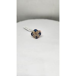 Anillo de Lujo Moderno para Mujer en Oro de 14K con Piedra Natural de 2.02 Ct y Diamantes de Color HI de 0.58 Ct, Chapado en Rodio, Certificado IGI - Product Image 1