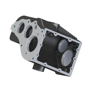 Carcasa de caja de cambios (o caja de engranajes) una carcasa fundida y mecanizada - Product Image 1