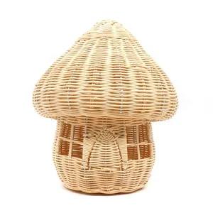 Jouet champignon en rotin récréatif, décoration de chambre d'enfant, décor de maisons champignons décoratives pour enfants fabriquées au Vietnam, prix bas - Product Image 1