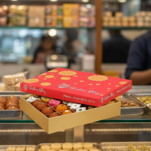 Fancy Rigid <b>Sweet</b> Gift <b>Packaging</b> Box | Decorative Mithai Box at Wholesale Price from Indian Manufacturer Festive & Bulk Orders - Product Image 1