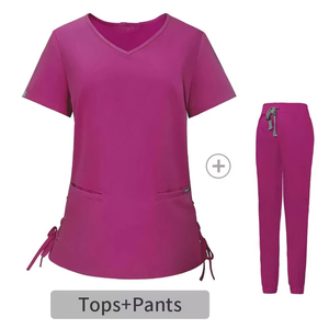 Camisetas de Trabajo Casuales de Verano para Mujer, de Alta Calidad, Diseño Premium, para Uso Hospitalario, Venta Directa OEM, Tela Spandex Personalizable - Product Image 1