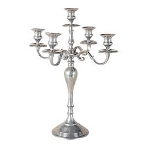 3 Arms Silver <b>Candelabra</b> Home Decor Metal Crafts Handmade Candle Stand For Party table Decoration Modern Design Candle Holder - Product Image 3