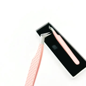 Pince à épiler pour cils à pointe incurvée, en acier inoxydable japonais, antistatique, durable, à pointe lisse, outils de beauté pour le maquillage - Product Image 5