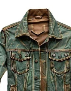 Veste en jean moderne pour homme, coupe ajustée, en coton premium, décontractée, boutonnée, pour le printemps, l'automne, la mode urbaine - Product Image 4