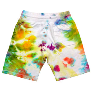 Nuevos pantalones cortos personalizados para hombre con cordón ajustable, corte holgado, 100% algodón, con logo personalizado, teñido anudado, a bajo precio. - Product Image 2