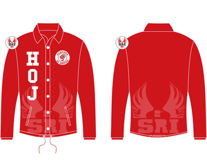 Chaquetas Bordadas de la Hermandad Heroines Jericho para Mujeres Entrenadoras |   Chaqueta Acolchada HOJ Masons, Estilo Primavera, Color Sólido, Hecha a Medida - Product Image 3
