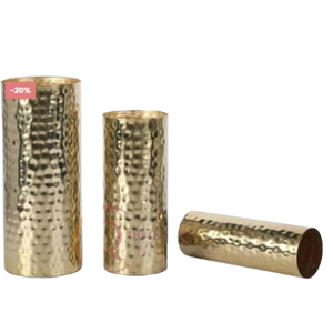 Metal <b>Mini</b> Flower Vase Made Solid Iron Coastal Hammered Design Eco-Friendly Set 3 <b>Table</b> Centerpieces Wedding Party Home Supplies - Product Image 1