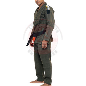 Servicio OEM, Uniforme de Jiu Jitsu de Alta Calidad, 100% Algodón, Ligero, Resistente a la Encogimiento, Transpirable, Color Sólido, Logotipo Frontal - Product Image 2