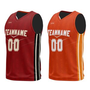 Teamname Basketball Uniforms Sublimated V-Neck Sleeveless Mesh Jersey with Elastic Waist <b>Shorts</b> Breathable Unisex Adult - Product Image 4