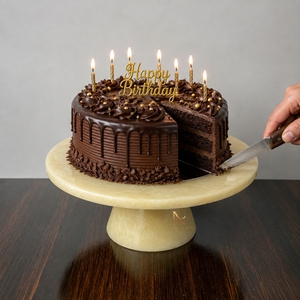 Support à gâteau rond en résine fait main - Présentoir à dessert réutilisable et écologique - Product Image 6