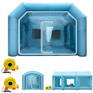 Cabina di Verniciatura Gonfiabile 29.5x19.7x13 ft con Illuminazione LED, 2 Potenti Ventilatori e Sistema di Filtraggio dell'Aria per Cottura e Verniciatura - Product Image 1