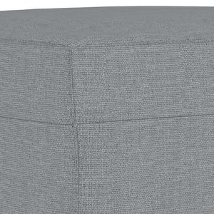 Tabourets et poufs en tissu gris clair 27.6 "x 21.7" x 16.1 "Tabourets et poufs - Product Image 5