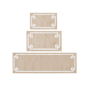 Cotton Tufted <b>Bath</b> Rug 24x40 Rectangle Geometric Modern Minimalist Premium <b>Bath</b> Mat - Product Image 3