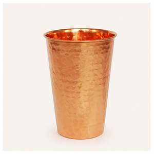 Pure <b>Copper</b> Hammered Tumbler for Ayurvedic Health Benefits Handcrafted Eco-Friendly Drinking Water Glass Metal <b>Cup</b> - Product Image 5