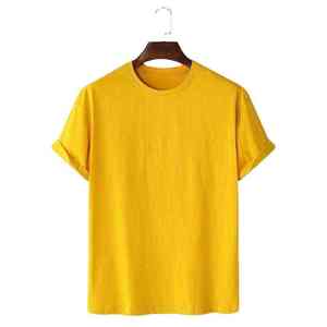 Wholesale Cotton T Shirt Mens Crewneck Tee Soft Lightweight Summer Casual Bulk Supply - Product Image 5