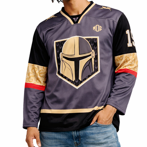 Jersey de Fútbol Americano de Malla Premium de 240GSM, Estilo Urbano, Manga Larga, Cuello en V, Personalizable con el Logotipo del Equipo, Marca Privada OEM, Venta al Por Mayor - Product Image 5