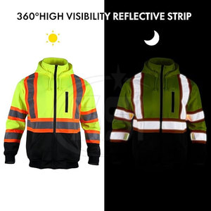 Sudadera de Seguridad de Alta Visibilidad ANSI Clase 2, Impermeable, Reflectante, para Trabajo, Tejido Resistente, con Logotipo, Cómoda - Product Image 6