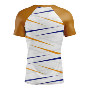 T-shirt de compression pour homme à manches courtes, haut d'entraînement, sous-vêtement de sport, sous-couche de compression sublimée, entièrement personnalisable - Product Image 2