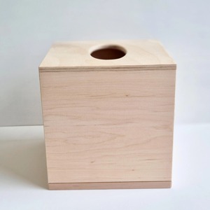 Boîte à mouchoirs en bois à imprimé géométrique, boîte à mouchoirs abstraite en bois imprimé pour décoration de bureau moderne, étui de rangement en gros - Product Image 2