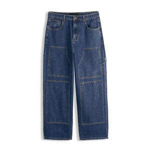 Pantalons en jean pour hommes, jeans de travail noirs, pour marques de vêtements américaines, fournisseur de lavage personnalisé et de marque privée. - Product Image 6