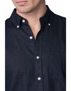 เสื้อเชิ้ตผู้ชายสั่งตัดแบบคลาสสิก ผ้าฝ้ายทวิล 100% ทอลายเรียบ สวมใส่สบาย ทรงเข้ารูป ติดกระดุม  เสื้อเชิ้ตทางการ ขายส่ง - Product Image 2
